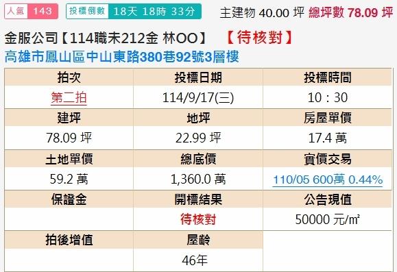 高雄鳳山法拍透天-1