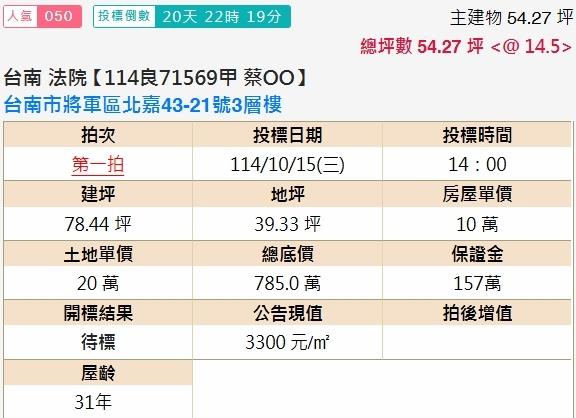 將軍透天法拍-1