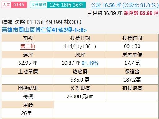 高雄岡山大樓法拍-1